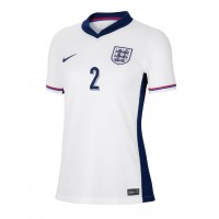 England Kyle Walker #2 Fußballbekleidung Heimtrikot Damen EM 2024 Kurzarm